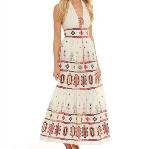 Brsnd New!!! Chelsea & Violet, Party Time Halter, Maxi Dress Medium - Picture 1 of 4